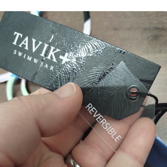 Tavik Swimwear NWT Size Small Multicolor Stripe Daydreamer Reversible Bikini Top - Picture 5 of 5